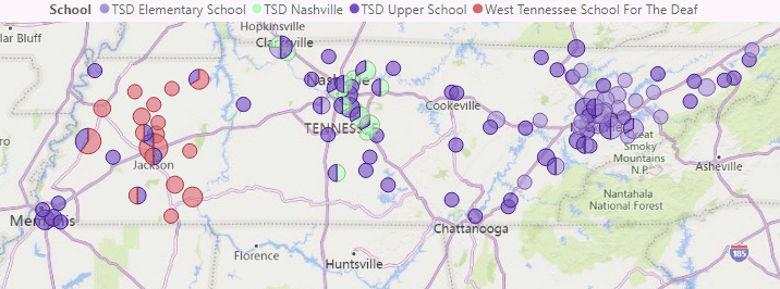 Map of TN