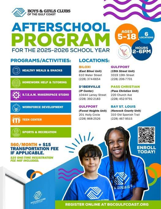 Boys & Girl Clubs of the Gulf Coast: Afterschool Program