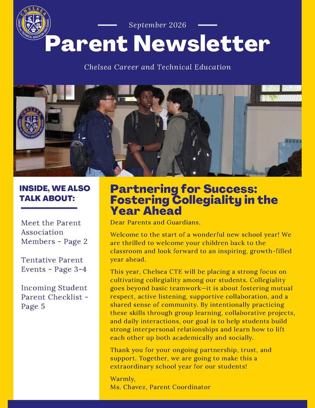first page of Parent Newsletter
