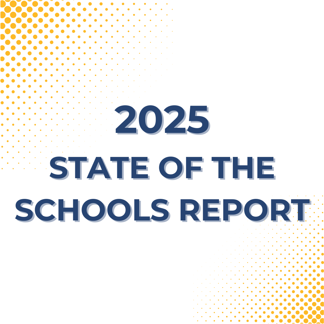 logo for 2023 state of the schools report