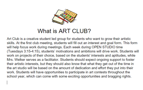 art club description