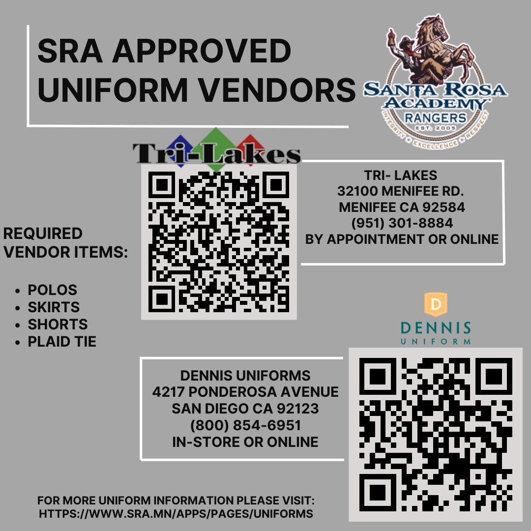Uniforms - Parents - Santa Rosa Academy