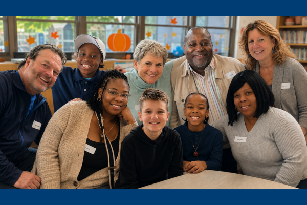 Center School families during grandparents day