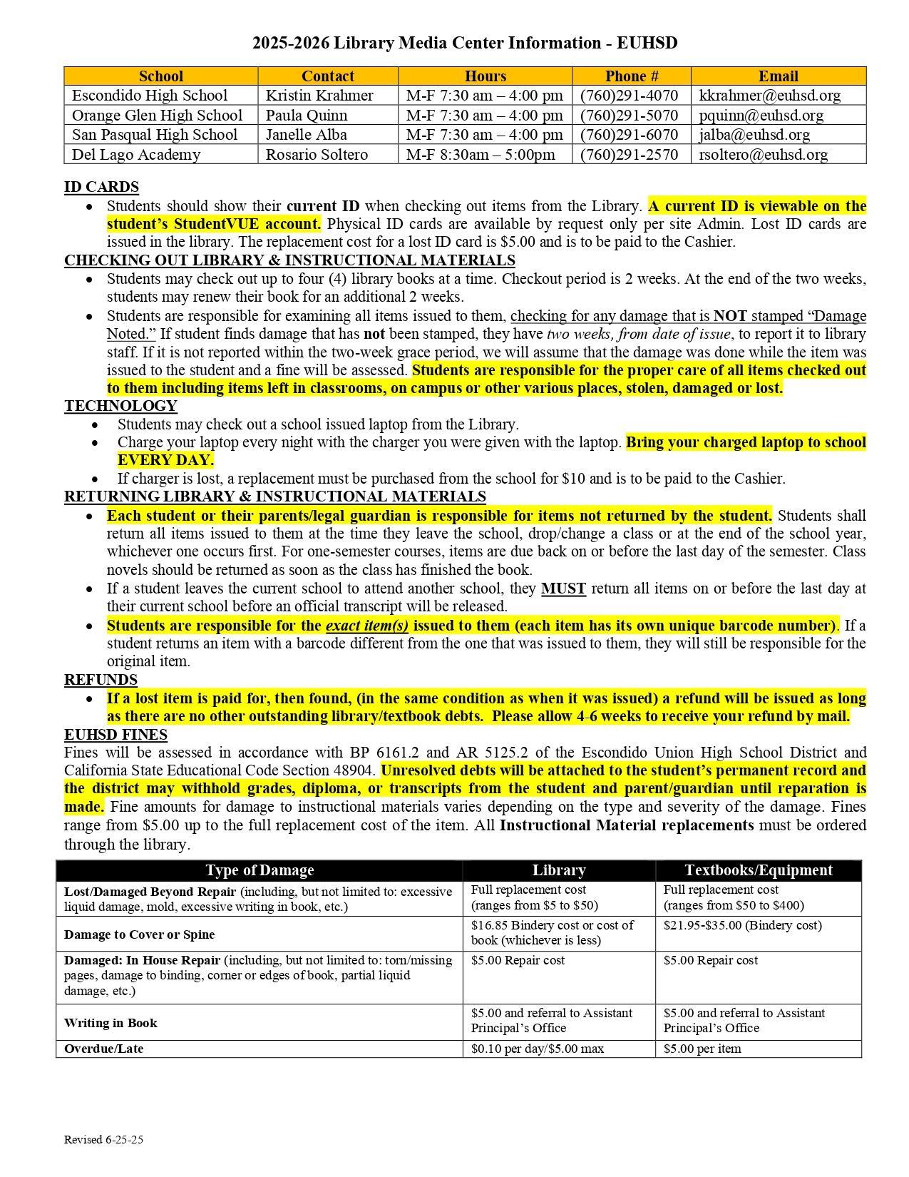 2025-2026 Library Handbook English