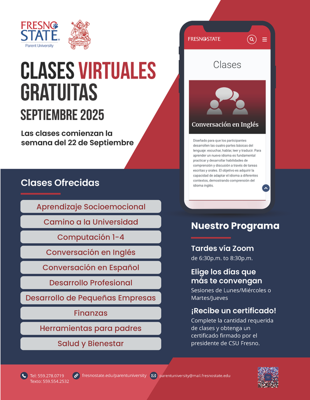Spanish Fresno State Parent University