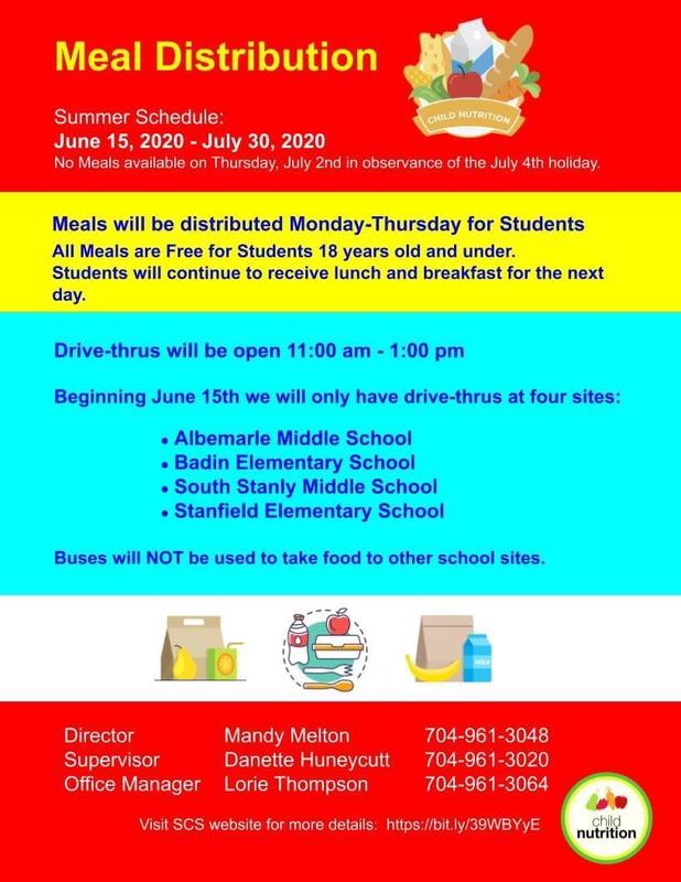 Summer Meal Distribution Schedule Featured Photo