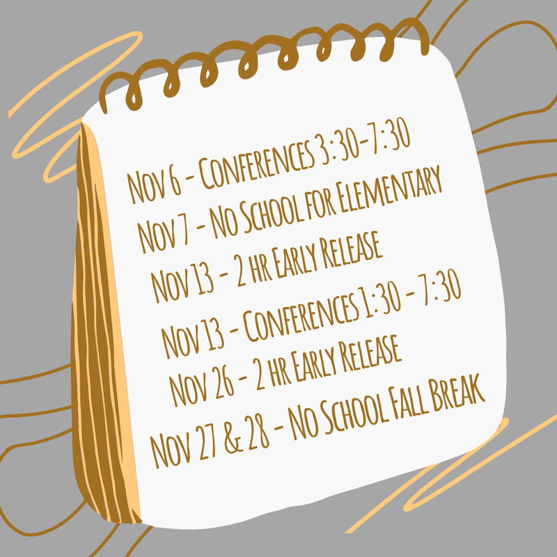 list of calendar dates