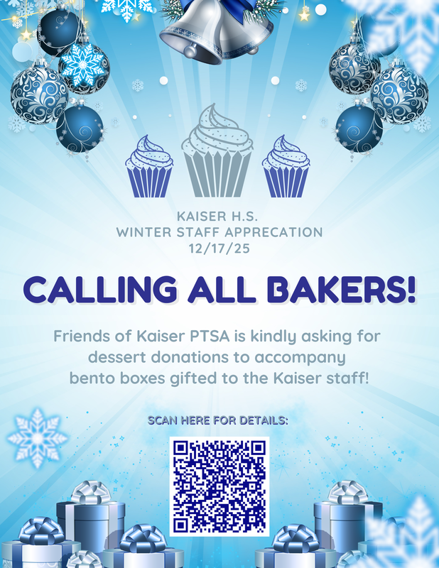 Winter Teacher's and Staff  Appreciation Dessert Donation Featured Photo