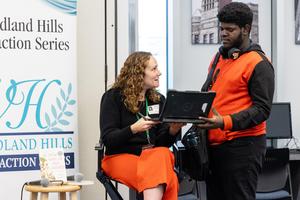 Clare Beams reviews a student's writing