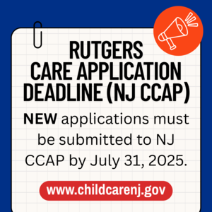 NJ CCAP July 31 Deadline