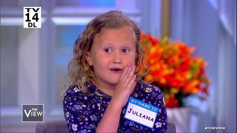 GWCS 4th grader, Juliana McComb, is on The View! Featured Photo
