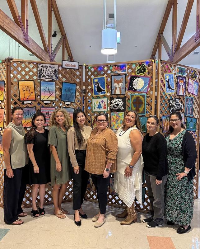 Hands on Art Docents and Director - Maggie Mejia!