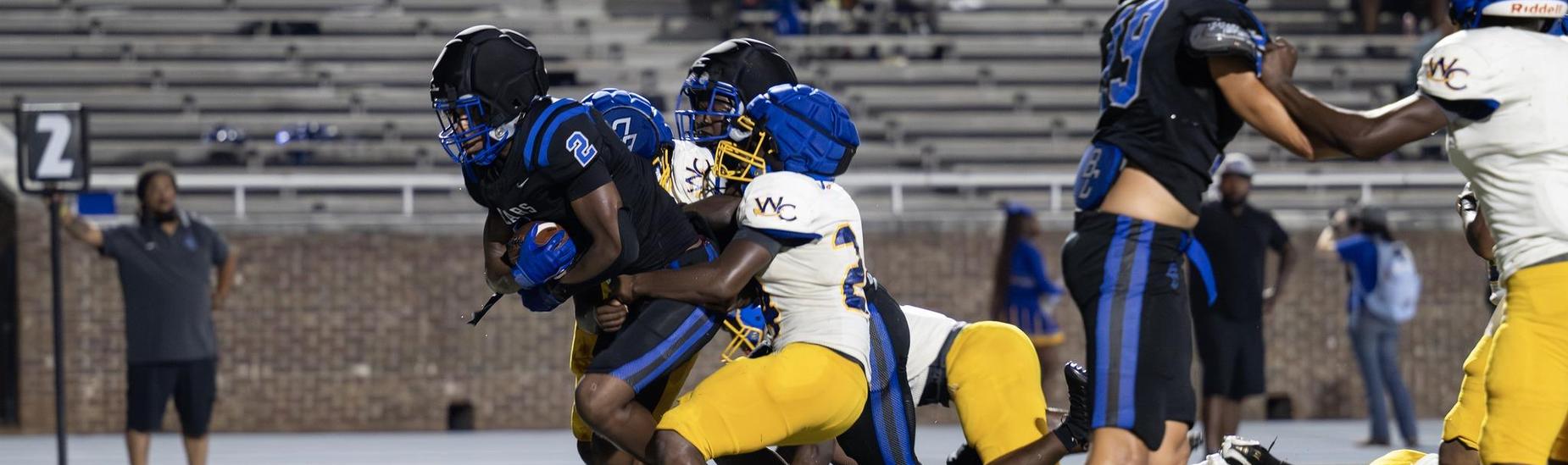 action photo at football game