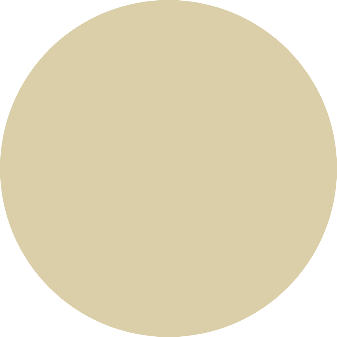 A tan circle