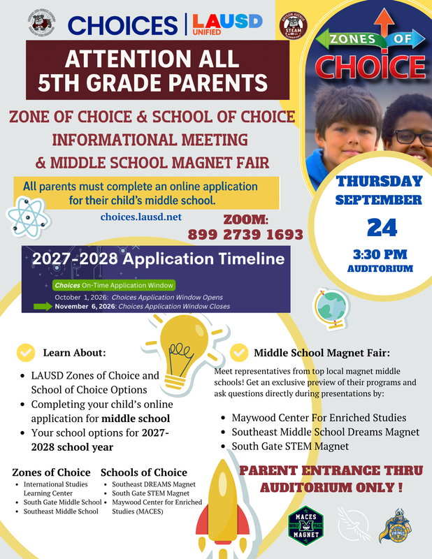 Zone and School of Choice