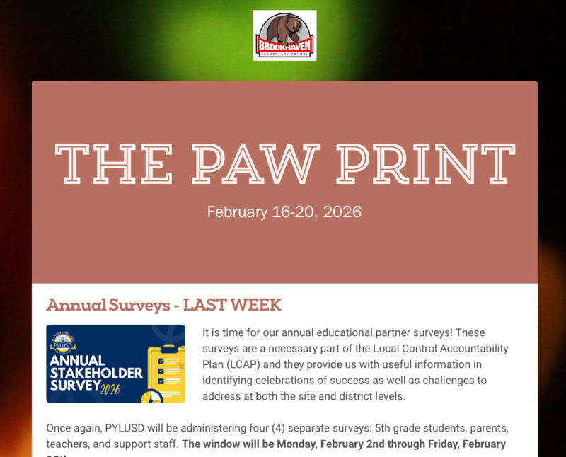 The Paw Print: Week of February 9th