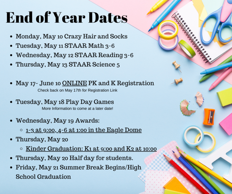 End of Year Important Dates! Featured Photo