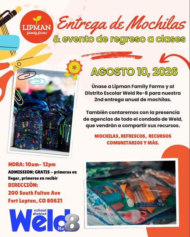Backpack Giveaway Flyer