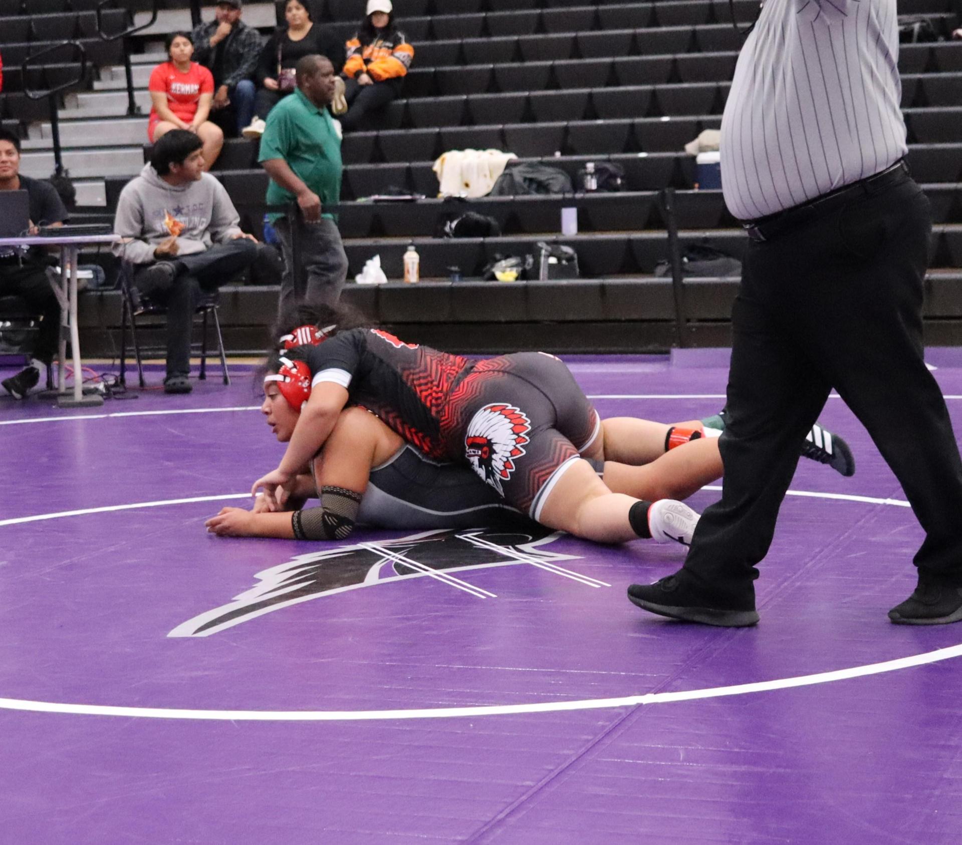 Girls wrestling at madera south