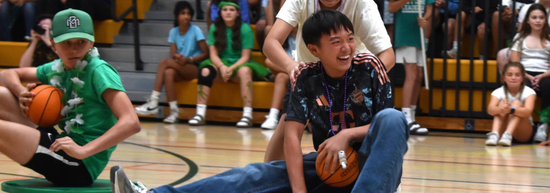 Spirit rally games bring students together