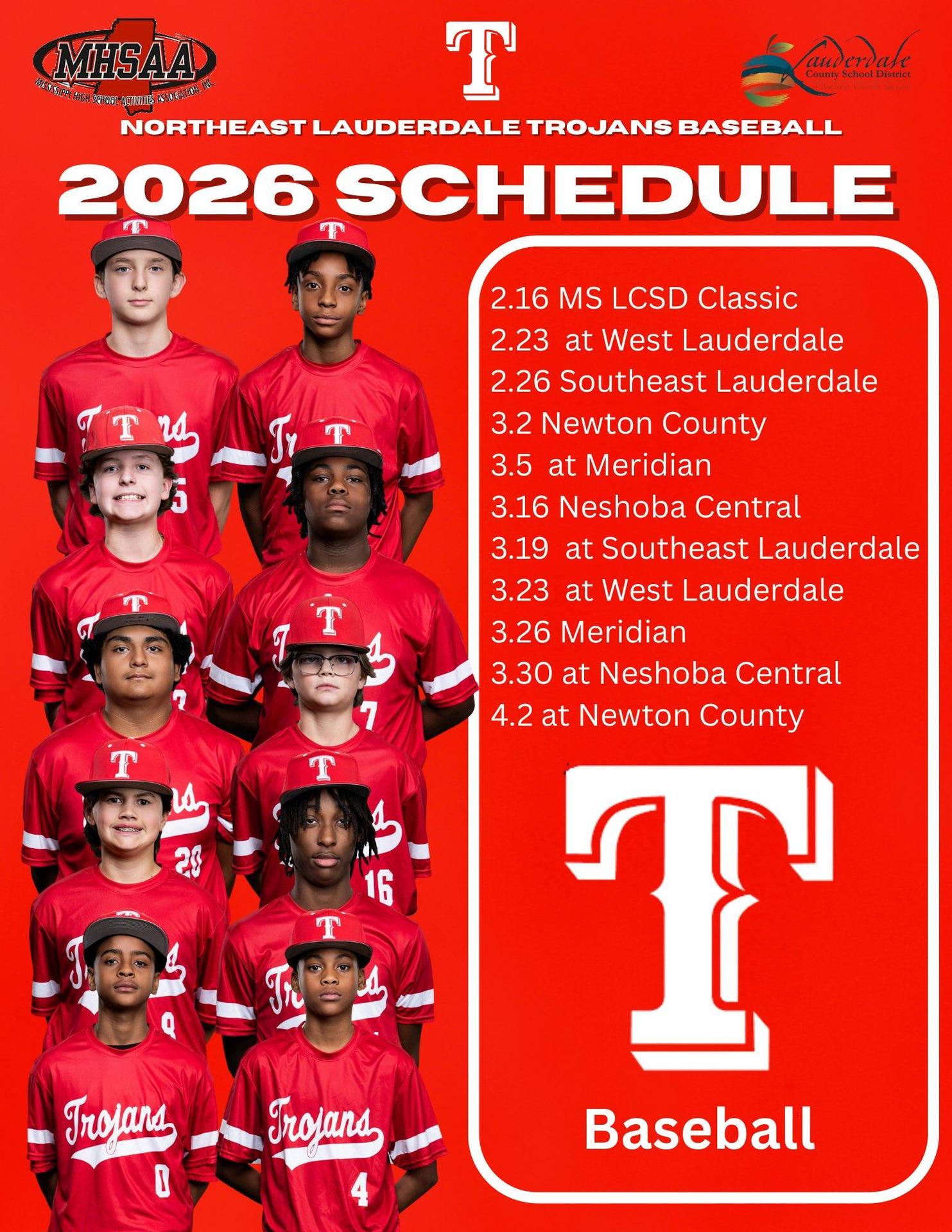 Northeast Middle School Baseball Schedule