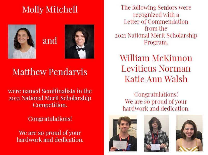 GA Seniors Recognized in National Merit Scholarship Competition Featured Photo