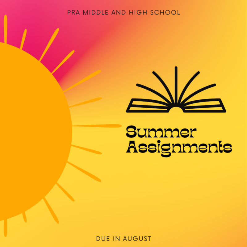 summer assignments