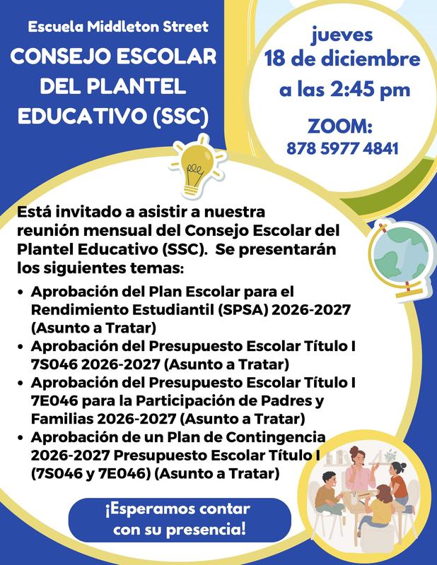 December SSC meeting!