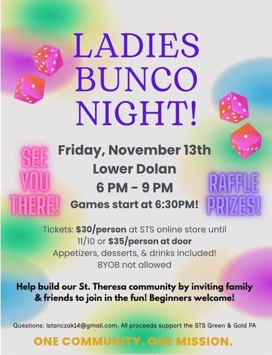 Ladies Bunco Night
