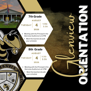Glenview Orientation dates are set!