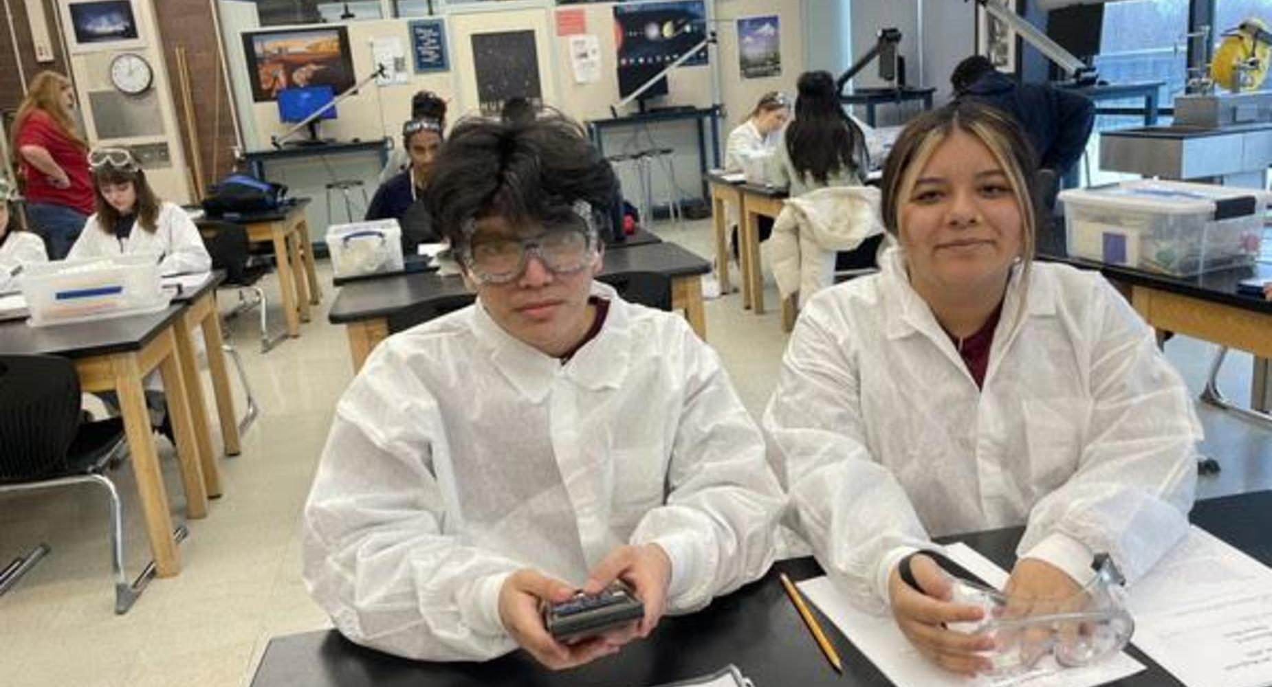 Student in Science Class