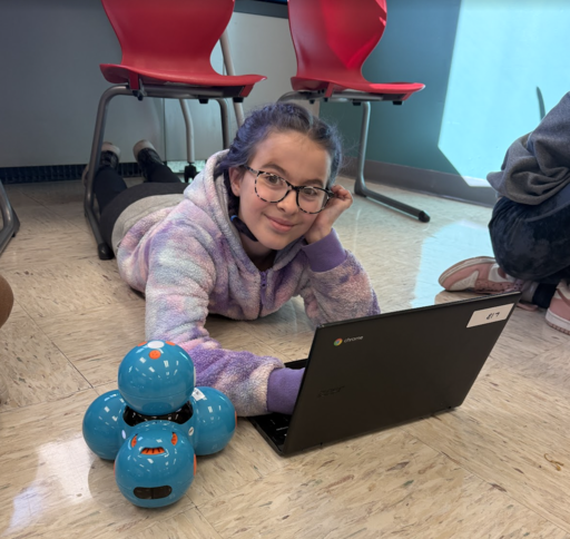 girl with robot