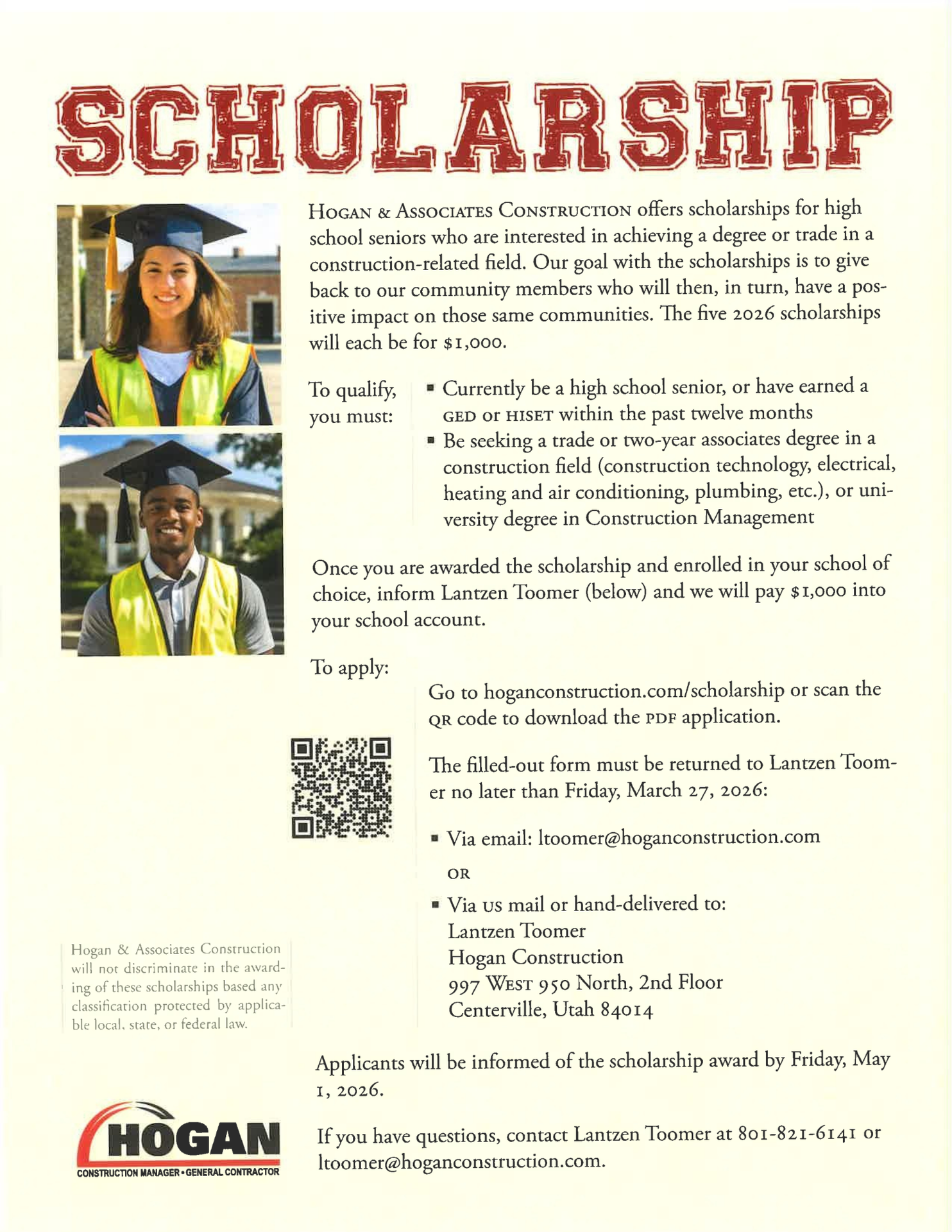 Hogan Scholarship