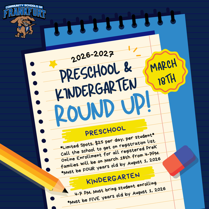 PreK & Kindergarten Round-Up - March 18, 2026 Featured Photo