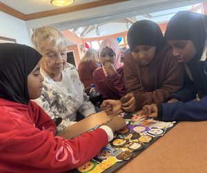 Our 4th graders had a wonderful time visiting their pen pals at Episcopal Homes!
