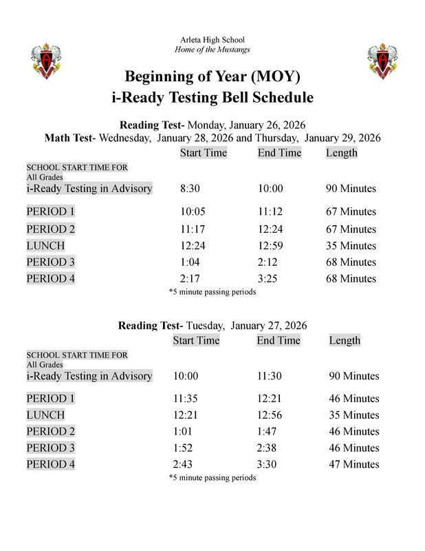 bell schedule