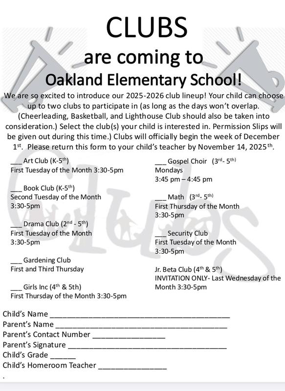 OES Club Flyer Thumbnail Image