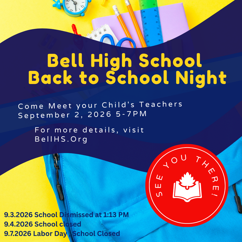 Back to School Night/  Noche de regreso a la escuela 9/2/26 5-7PM Featured Photo
