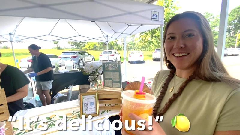 Northeast Elementary Teacher Enjoying a Free Gourmet Lemonade