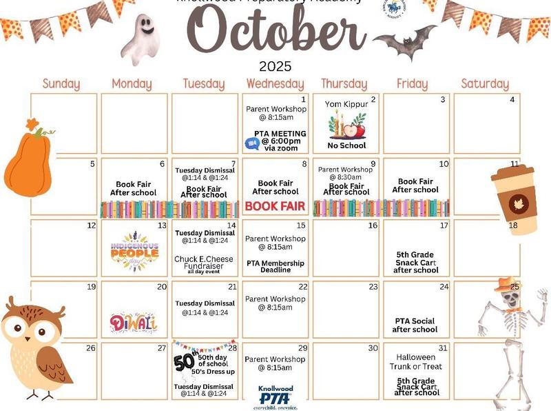 October Calendar