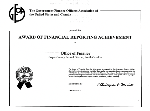 Congratulations to our Department of Finance!!!