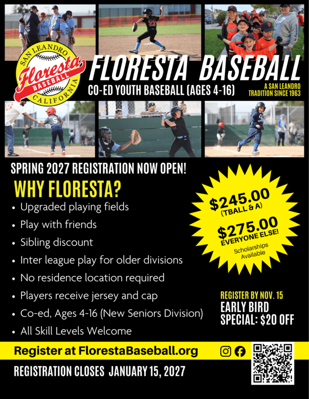floresta baseball flyer