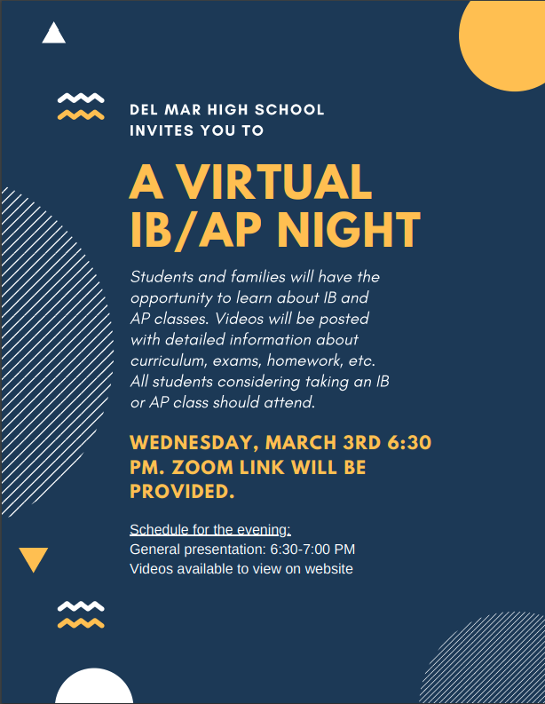 2021 virtual ib ap night on march 3 2021