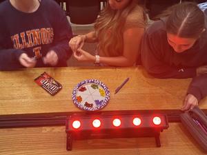 The importance of color in stage design is taught in theatre tech class