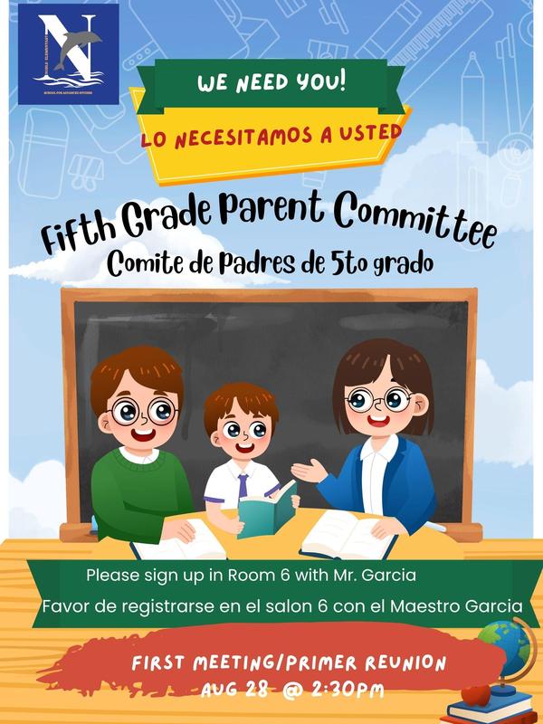 5th Grade Parent Committee / Comite de Padres 5to Grado