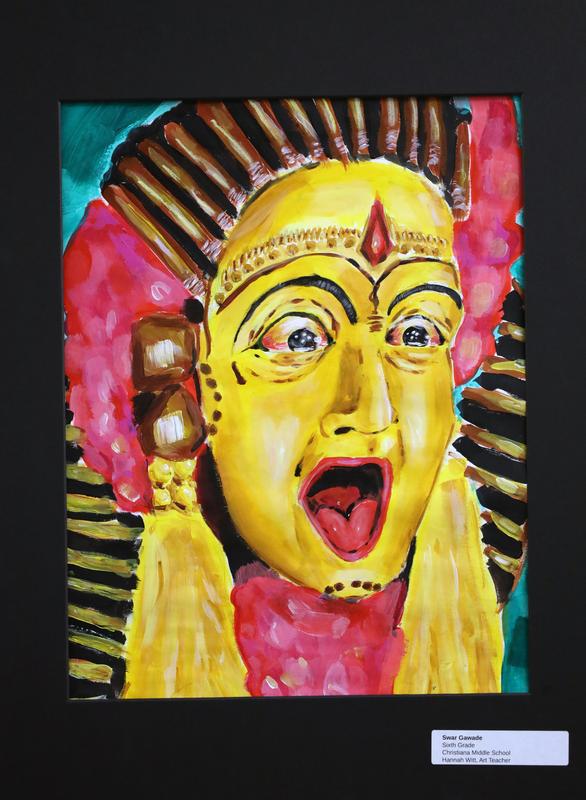 Student artwork on display