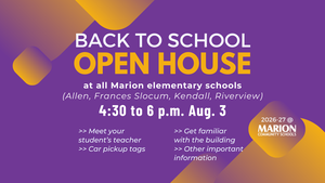 promo graphic - MCS elementary open house 2026-27