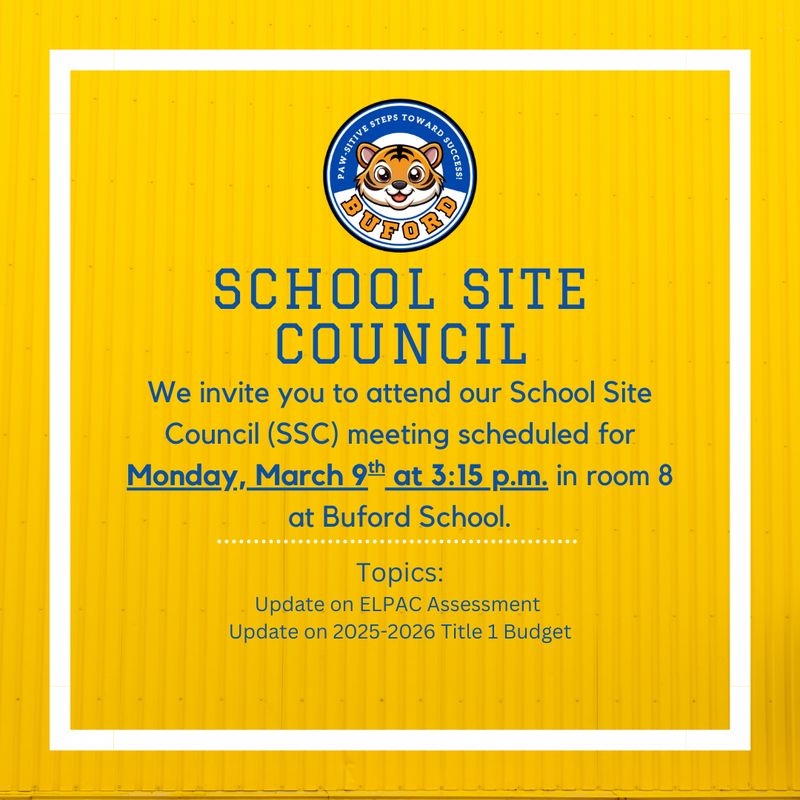 School Site Council Meeting
