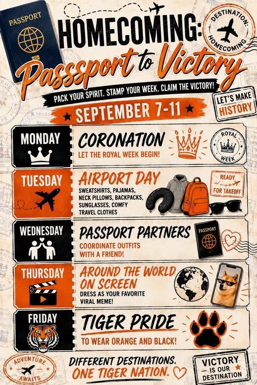 Homecoming Happenings Sept. 14-17