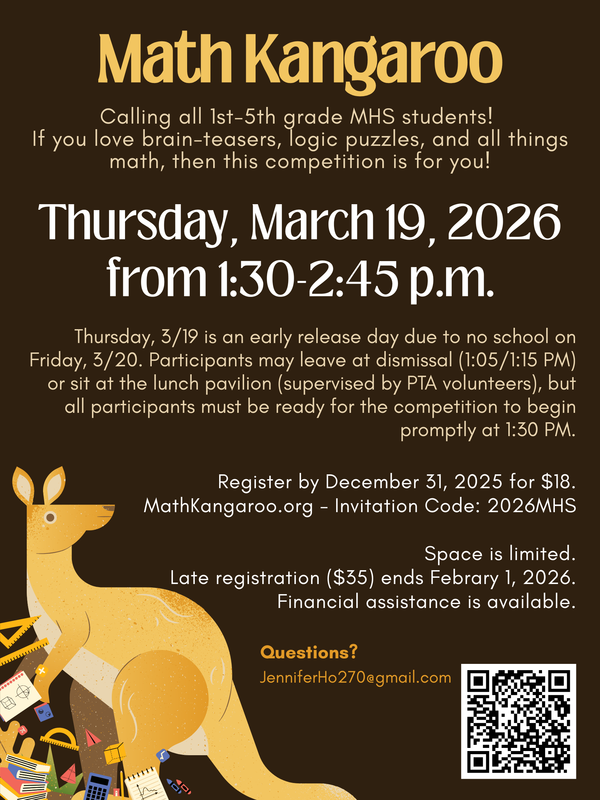 PTA Event - MATH KANGAROO Competition:  Mar. 19 Featured Photo